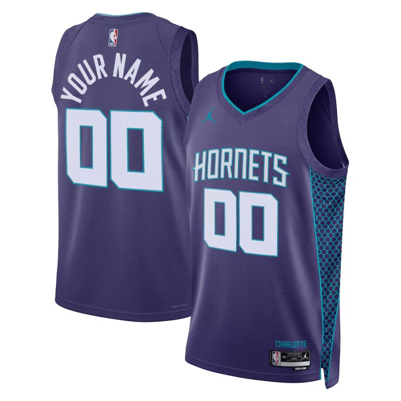 Charlotte Hornets ★ 22-23 NBA Statement Edition Swingman Jersey - Jordan Brand Custom Basketball Jersey for Men & Women - Teal