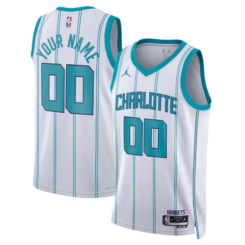 Charlotte Hornets ★ Association Edition Swingman Jersey - Jordan Brand Custom Basketball Jersey for Men & Women - White