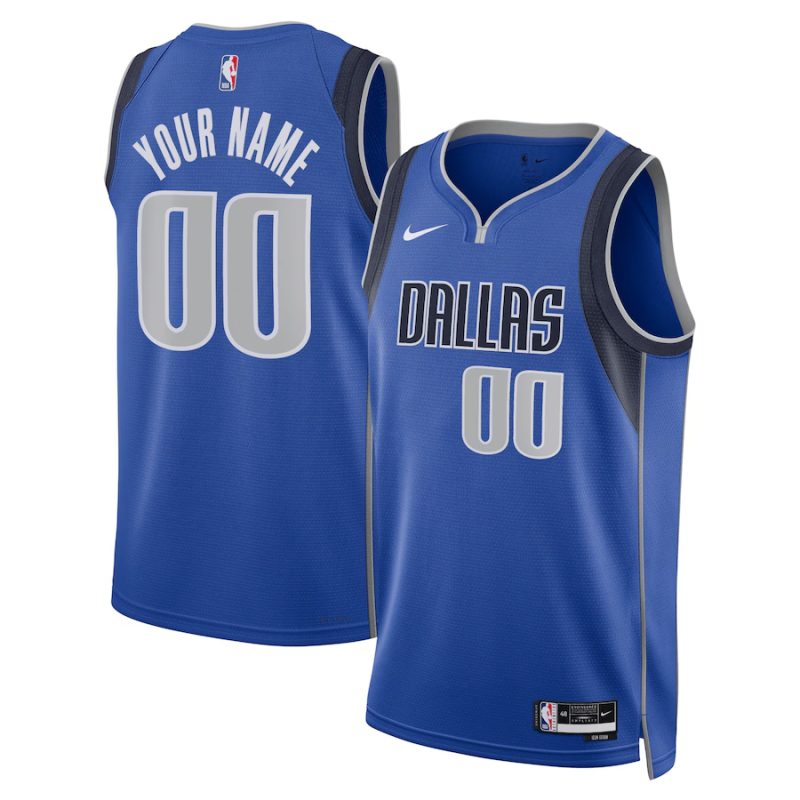 Dallas Mavericks ★ Icon Edition Swingman Jersey - Nike Custom Basketball Jersey for Men & Women - Blue