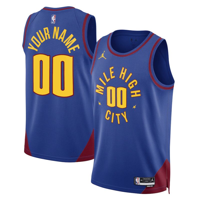 Denver Nuggets ★ 22-23 NBA Statement Edition Swingman Jersey - Jordan Brand Custom Basketball Jersey for Men & Women - Blue