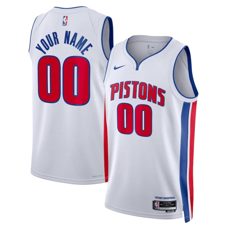Detroit Pistons ★ Association Edition Swingman Jersey - Nike Custom Basketball Jersey for Men & Women - White