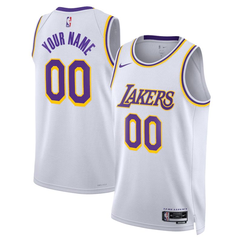 Los Angeles Lakers ★ Association Edition Swingman Jersey - Nike Custom Basketball Jersey for Men & Women - White