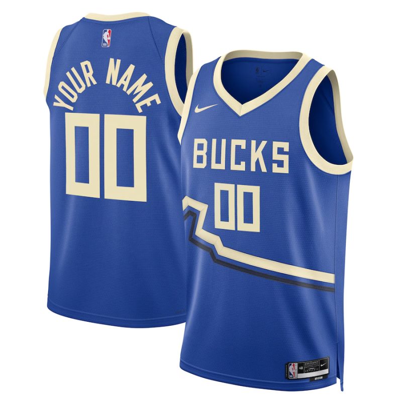 Milwaukee Bucks ★ 24-25 NBA City Edition Swingman Jersey - Nike Custom Basketball Jersey for Men & Women - Royal