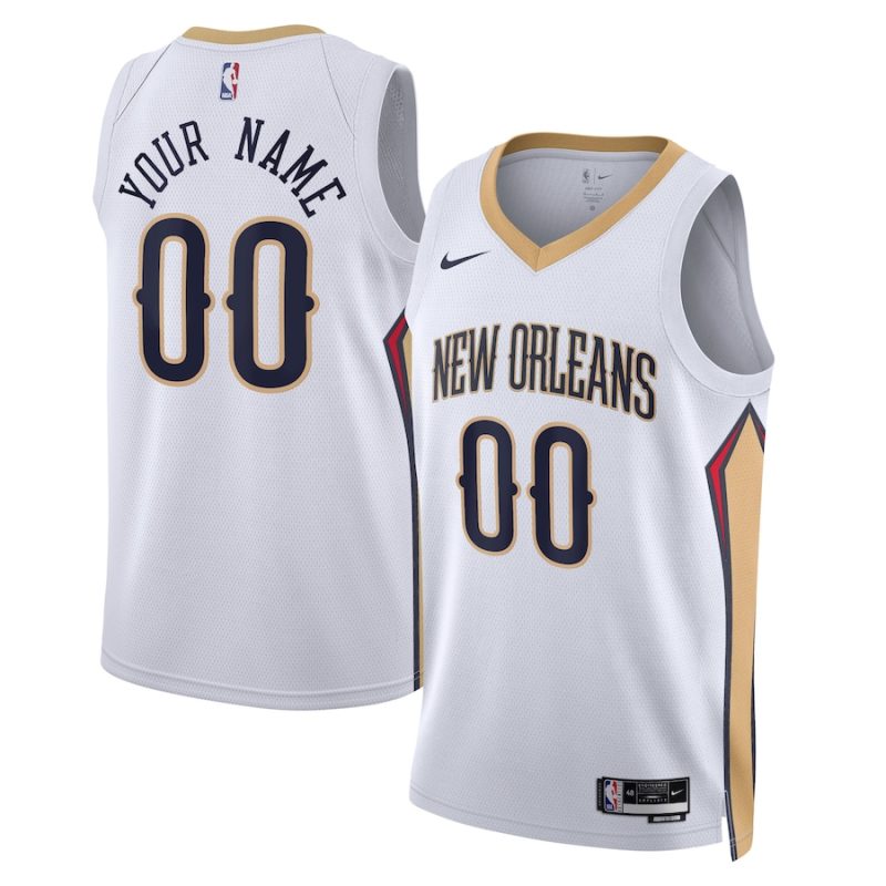New Orleans Pelicans ★ Association Edition Swingman Jersey - Nike Custom Basketball Jersey for Men & Women - White
