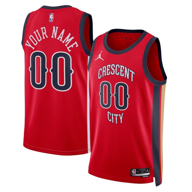 New Orleans Pelicans ★ Statement Edition Swingman Jersey - Jordan Brand Custom Basketball Jersey for Men & Women - Red