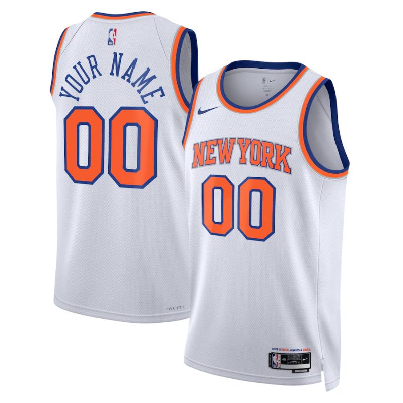 New York Knicks ★ Association Edition Swingman Jersey - Nike Custom Basketball Jersey for Men & Women - White