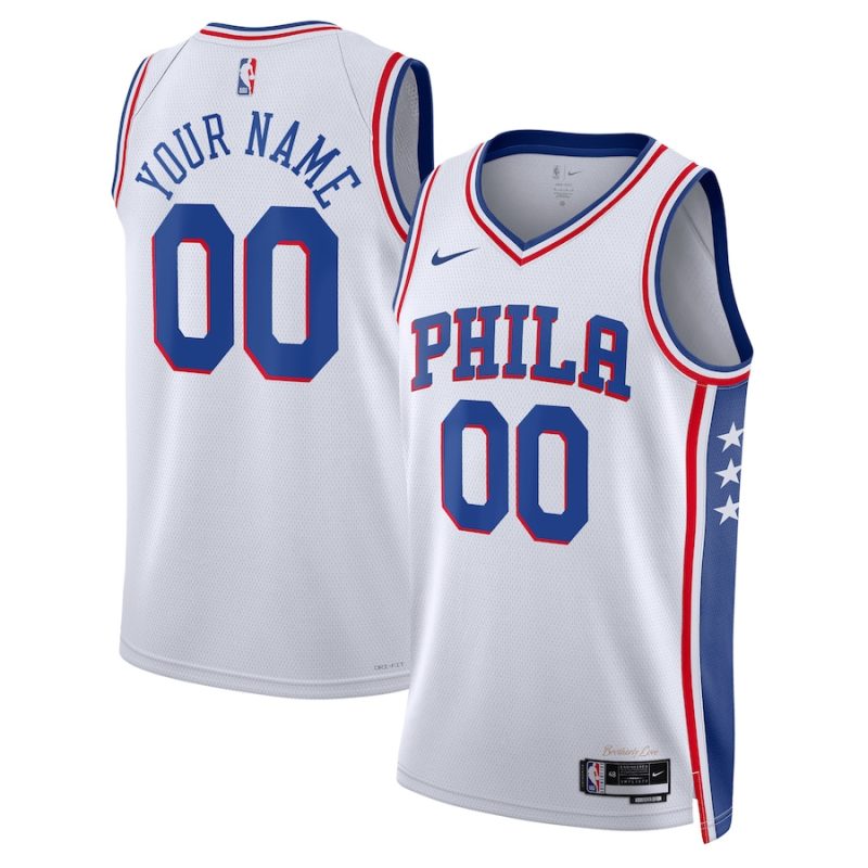 Philadelphia 76ers ★ 22-23 NBA Association Edition Swingman Jersey - Nike Custom Basketball Jersey for Men & Women - White