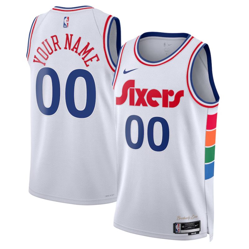 Philadelphia 76ers ★ 24-25 NBA City Edition Swingman Jersey - Nike Custom Basketball Jersey for Men & Women - White