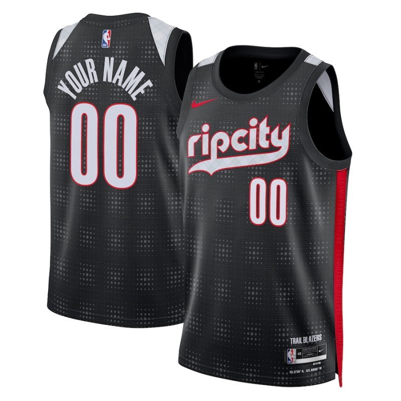 Portland Trail Blazers ★ 24-25 NBA City Edition Swingman Jersey - Nike Custom Basketball Jersey for Men & Women - Black