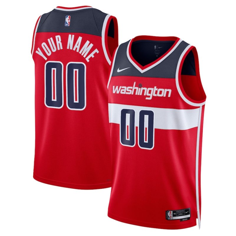 Washington Wizards ★ Icon Edition Swingman Jersey - Nike Custom Basketball Jersey for Men & Women - Red