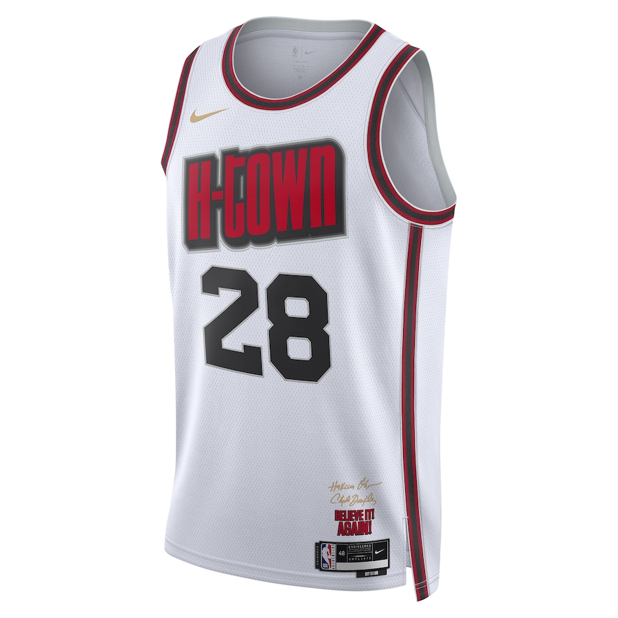 Alperen Sengun - Houston Rockets City Edition 2024 25 Swingman Player Jersey for Men & Women- Nike - White - Image 4