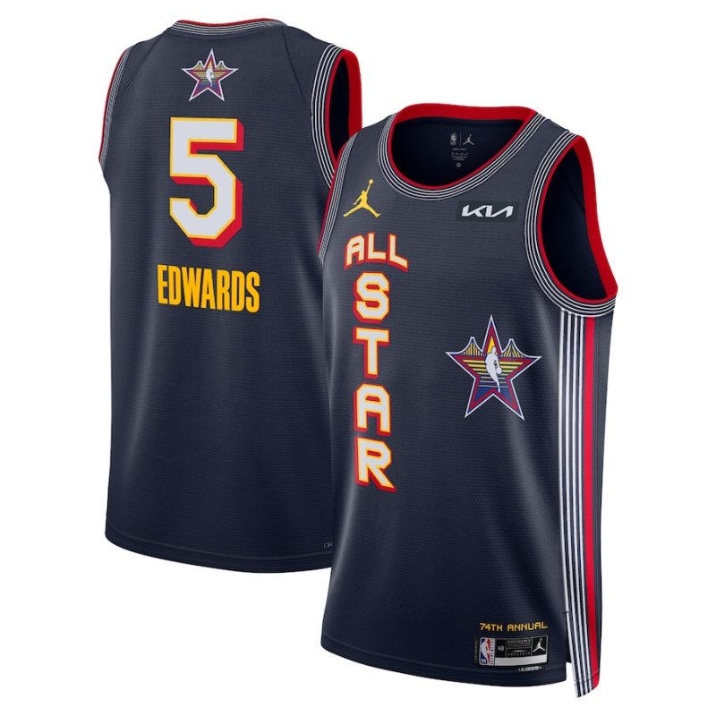 Anthony Edwards - 2025 NBA All-Star Game Swingman Player Jersey for Men Women -Jordan Brand- Navy