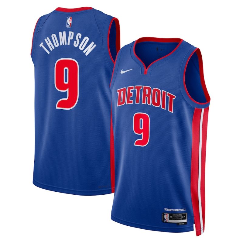 Ausar Thompson - Detroit Pistons Icon Edition Swingman Jersey for Men Women - Nike - Blue