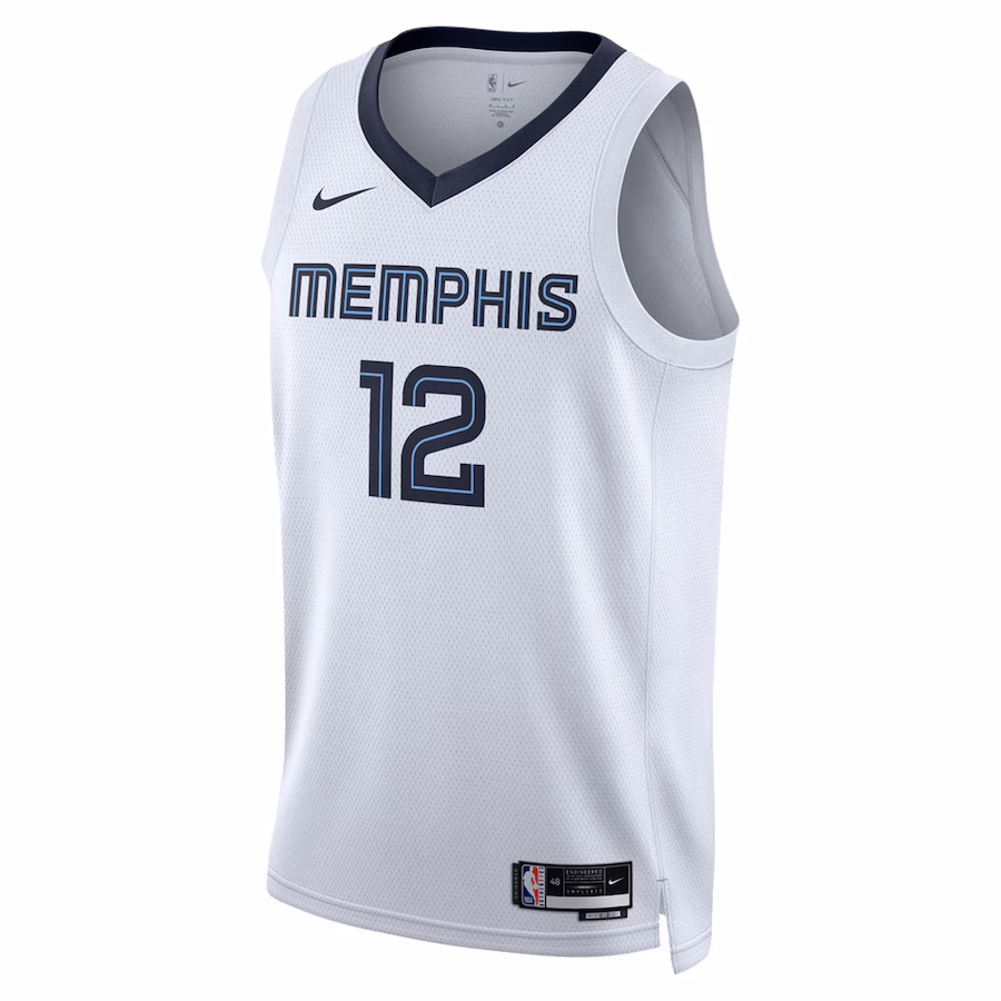 Ja Morant - Memphis Grizzlies Association Edition Swingman Jersey for Men Women - Nike - White - Image 3