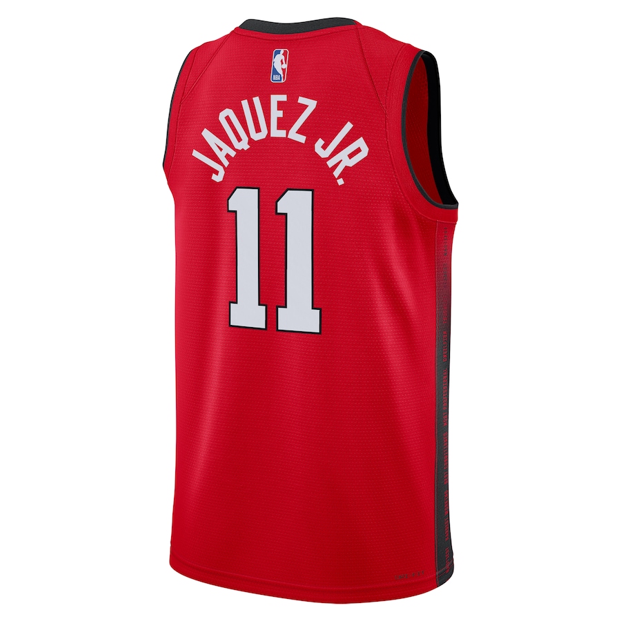 Jaime Jaquez Jr. - Miami Heat City Edition Swingman Basketball Jersey 2024 for Men Women - Nike - Red - Image 2