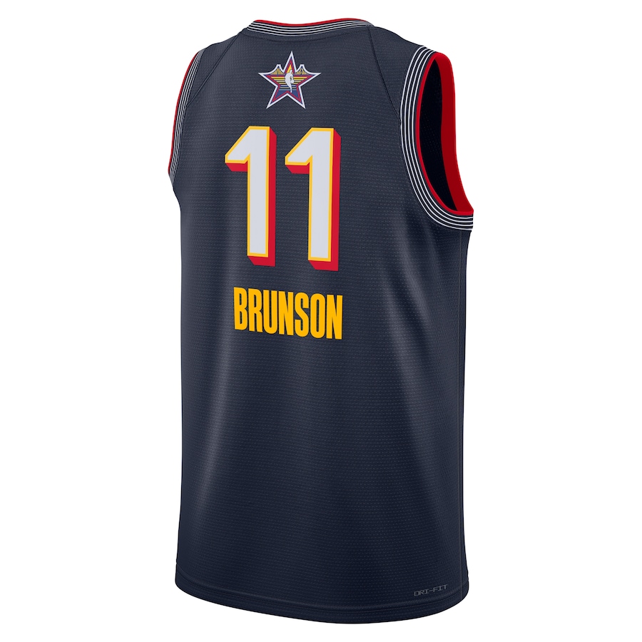 Jalen Brunson - 2025 NBA All-Star Game Swingman Player Jersey for Men Women - Nike - Navy - Image 2