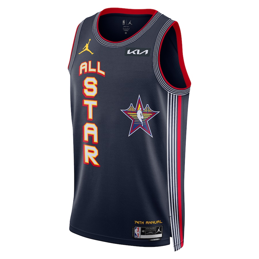 Jalen Brunson - 2025 NBA All-Star Game Swingman Player Jersey for Men Women - Nike - Navy - Image 3