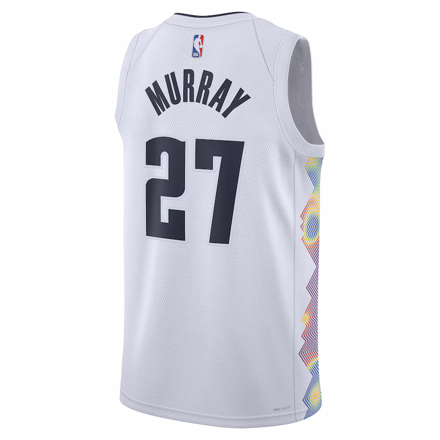 Jamal Murray - Denver Nuggets 2024 25 City Edition Swingman Player Jersey for Men & Women- Nike - White - Image 2