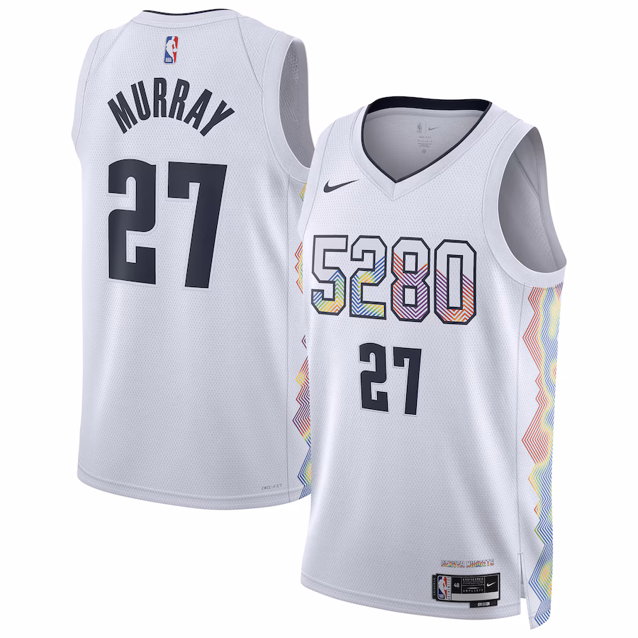 Jamal Murray - Denver Nuggets 2024 25 City Edition Swingman Player Jersey for Men & Women- Nike - White