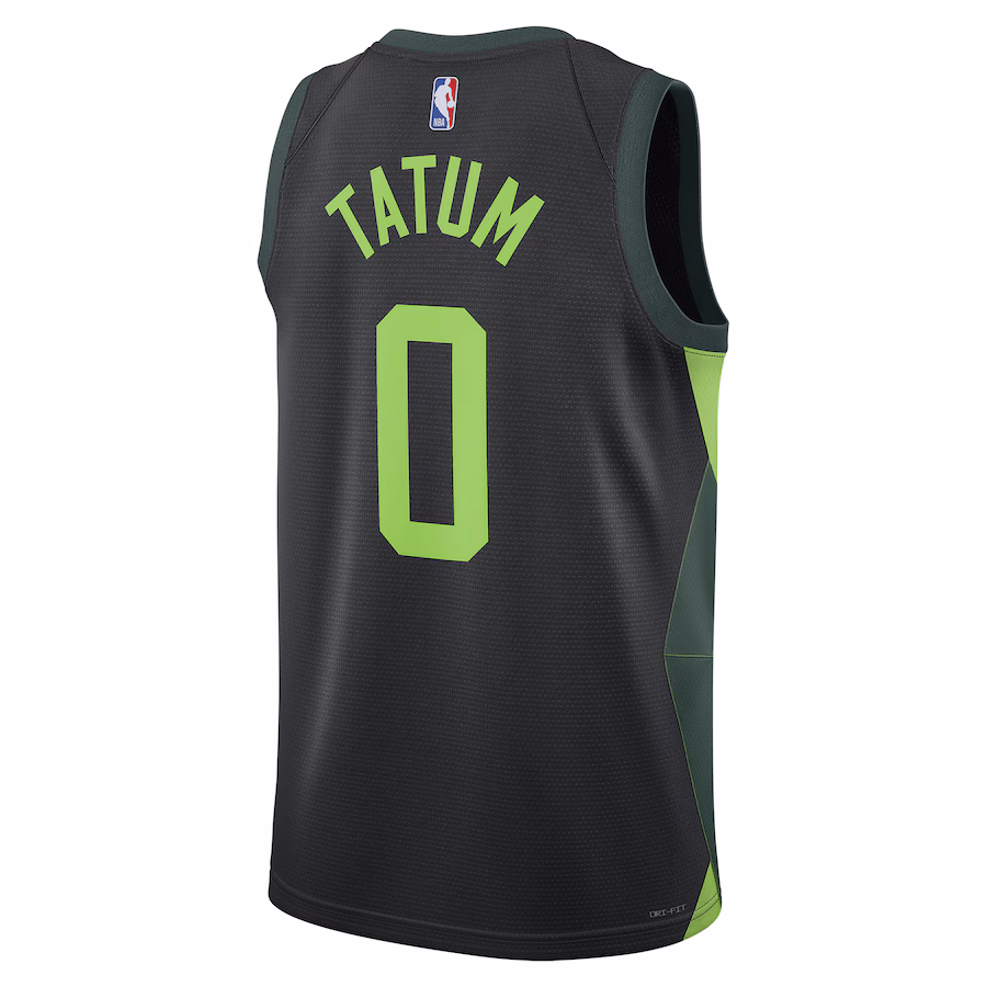 Jayson Tatum - Boston Celtics 24-25 NBA City Edition Swingman Jersey for Men Women - Nike - Black - Image 2