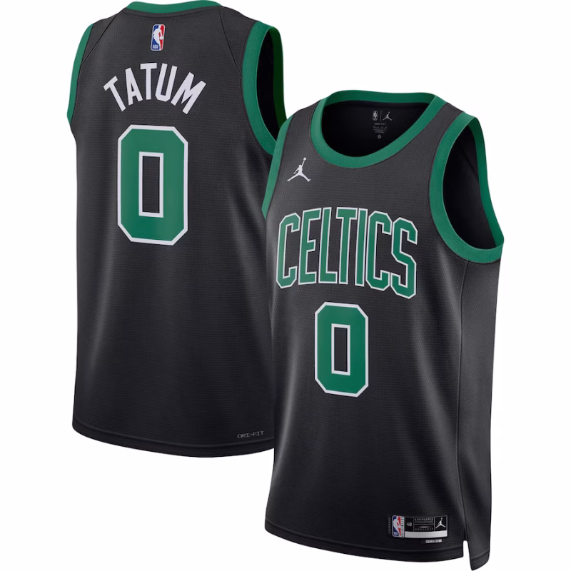 Jayson Tatum - Boston Celtics Statement Edition Swingman Jersey for Men Women - Jordan Brand - Black