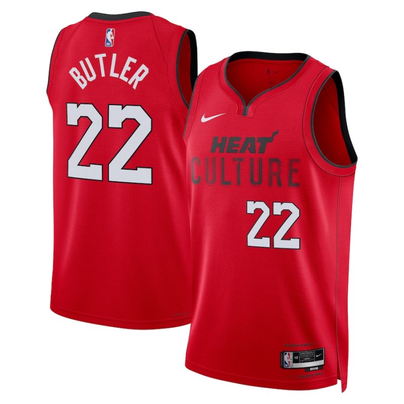 Jimmy Butler - Miami Heat City Edition Swingman Basketball Jersey 2024 for Men Women - Nike - Red