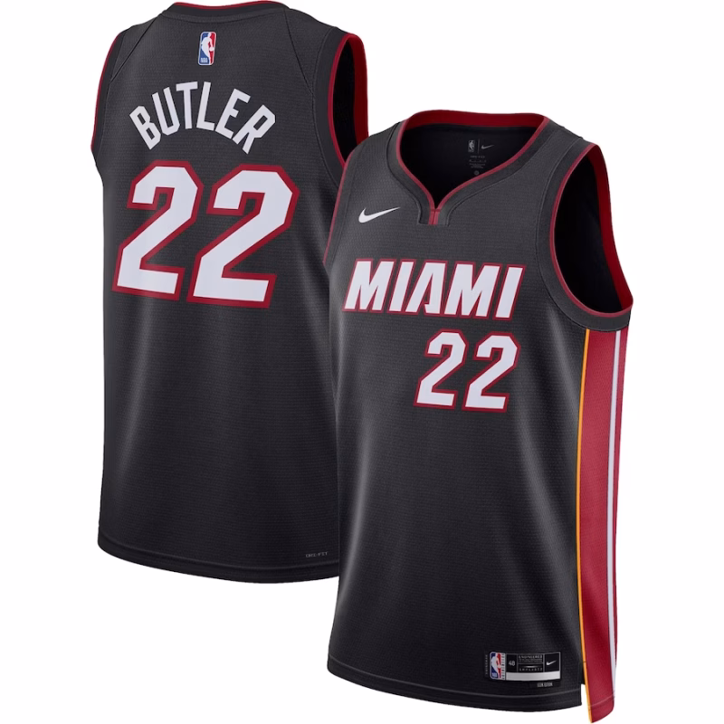 Jimmy Butler - Miami Heat Icon Edition Swingman Basketball Jersey for Men Women - Nike - Black