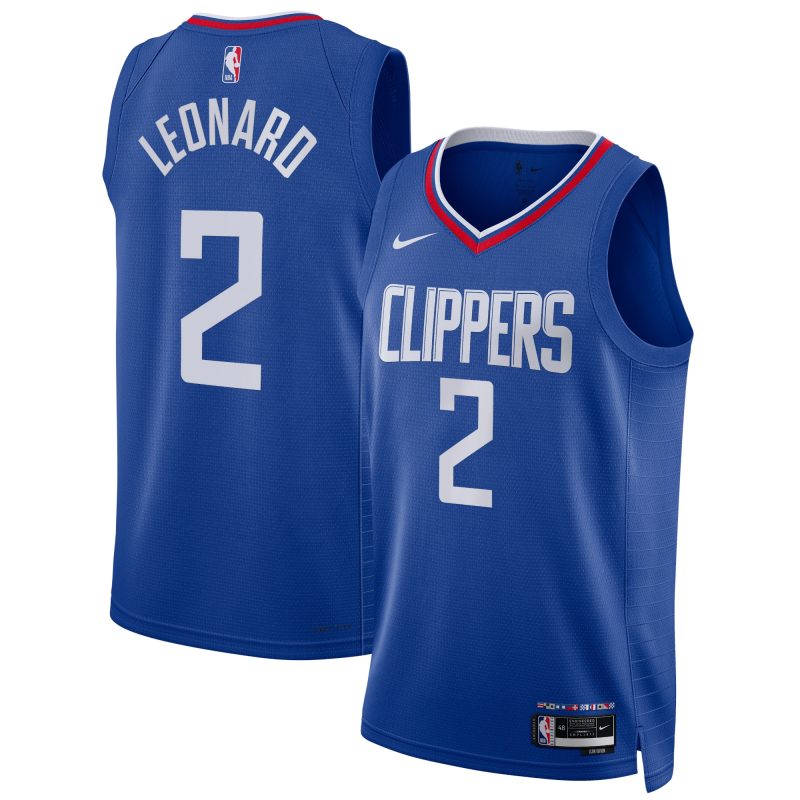 Kawhi Leonard - LA Clippers NBA Icon Edition Swingman Jersey for Men Women - Nike - Blue
