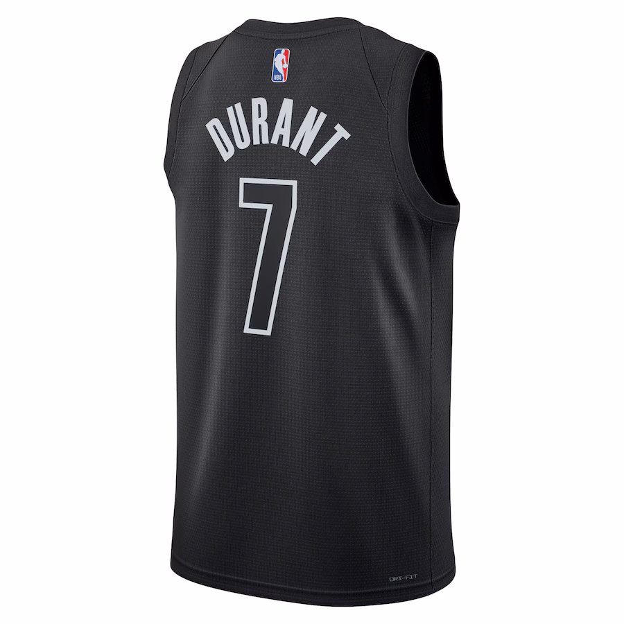 Kevin Durant - Brooklyn Nets Statement Edition Swingman Jersey for Men Women - Jordan Brand - Black - Image 2