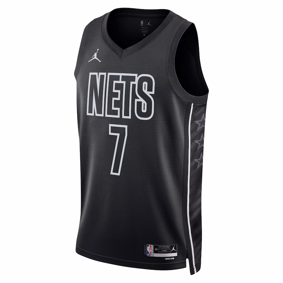 Kevin Durant - Brooklyn Nets Statement Edition Swingman Jersey for Men Women - Jordan Brand - Black - Image 3