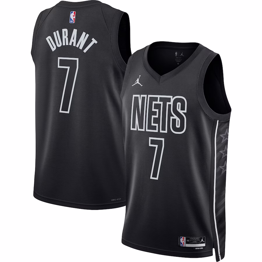 Kevin Durant - Brooklyn Nets Statement Edition Swingman Jersey for Men Women - Jordan Brand - Black