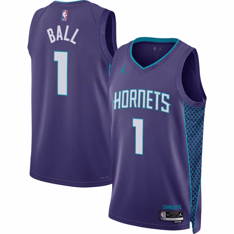 LaMelo Ball - Charlotte Hornets Statement Edition Swingman Jersey for Men Women - Jordan Brand - Purple