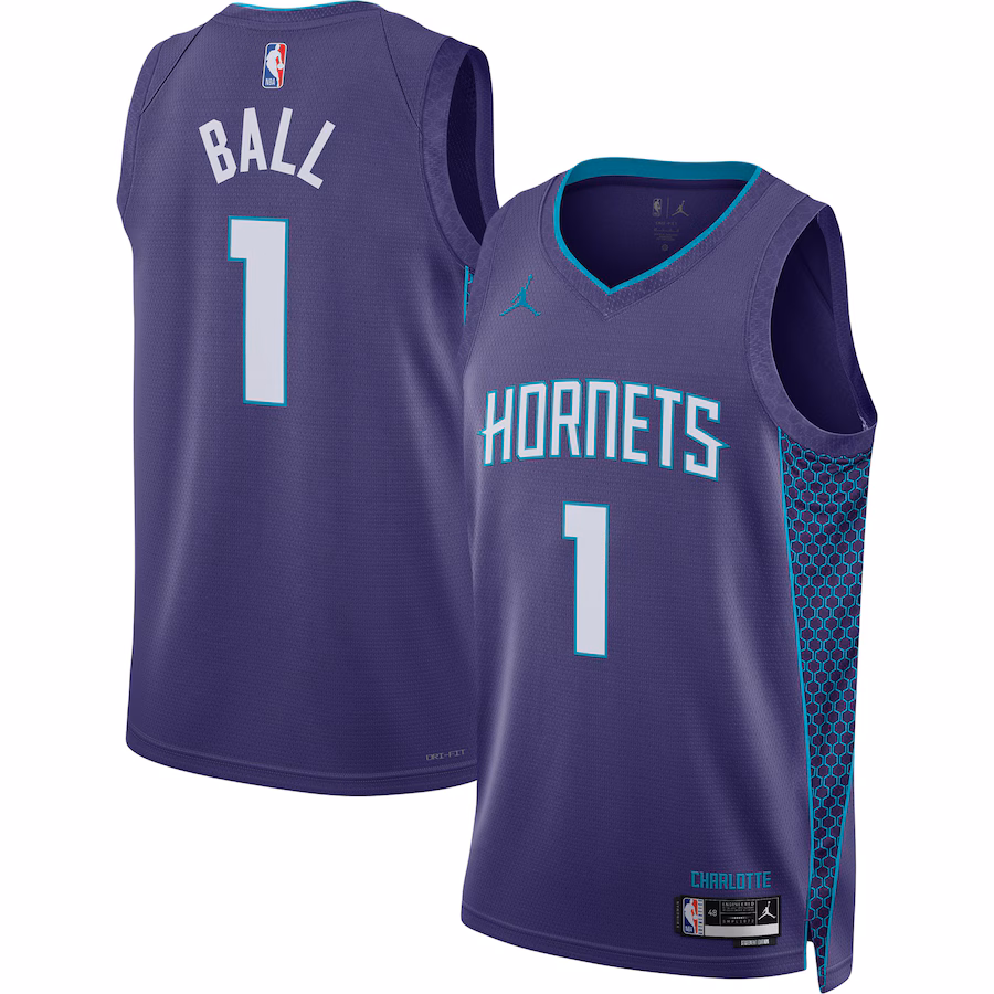 LaMelo Ball - Charlotte Hornets Statement Edition Swingman Jersey for Men Women - Jordan Brand - Purple