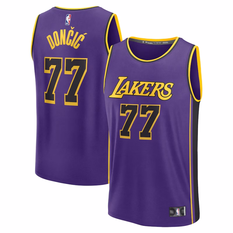 Luka Dončić - Los Angeles Lakers Statement Edition Swingman Player Jersey for Men & Women - Fanatics - Purple
