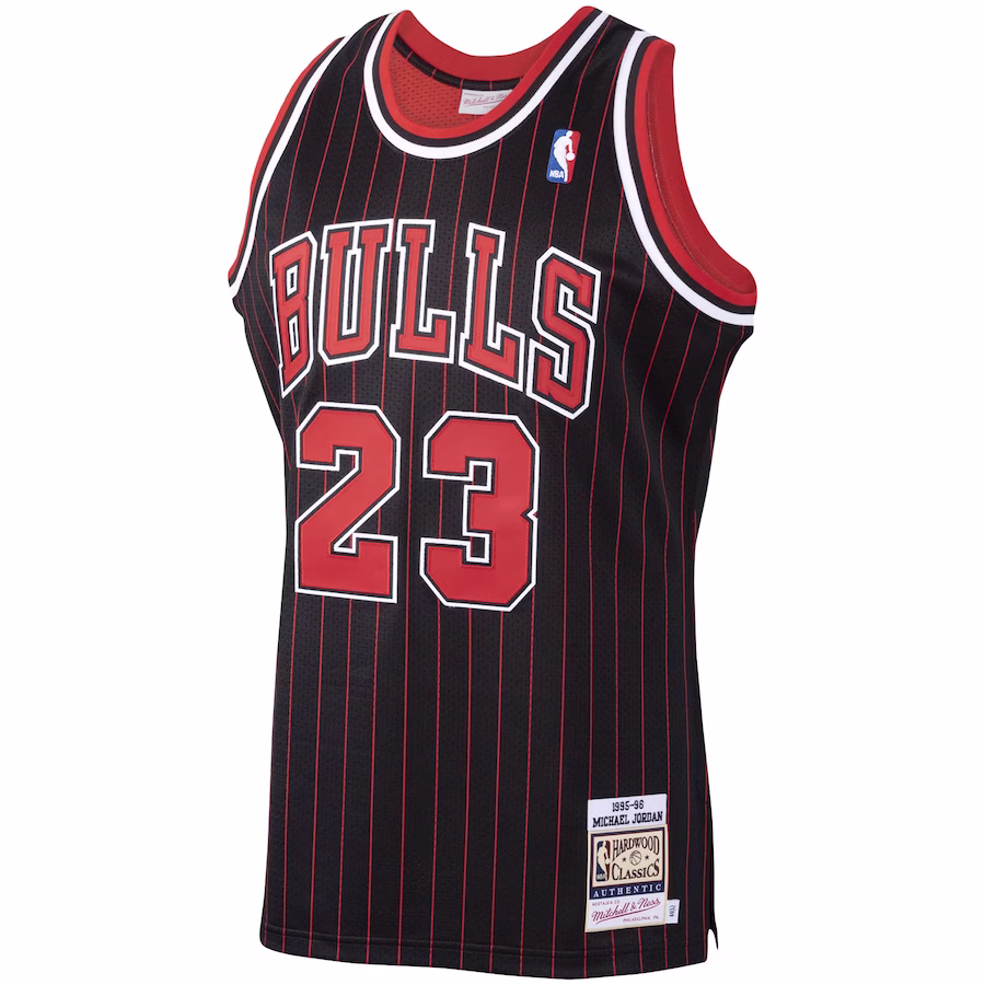 Michael Jordan - Chicago Bulls 95-96 NBA Hardwood Classics Authentic Jersey for Men Women - Black - Image 3
