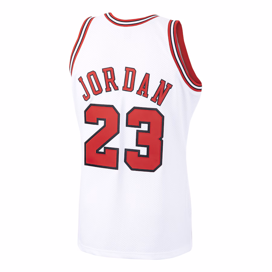 Michael Jordan - Chicago Bulls 97-98 NBA Hardwood Classics Authentic Jersey for Men Women - White - Image 3