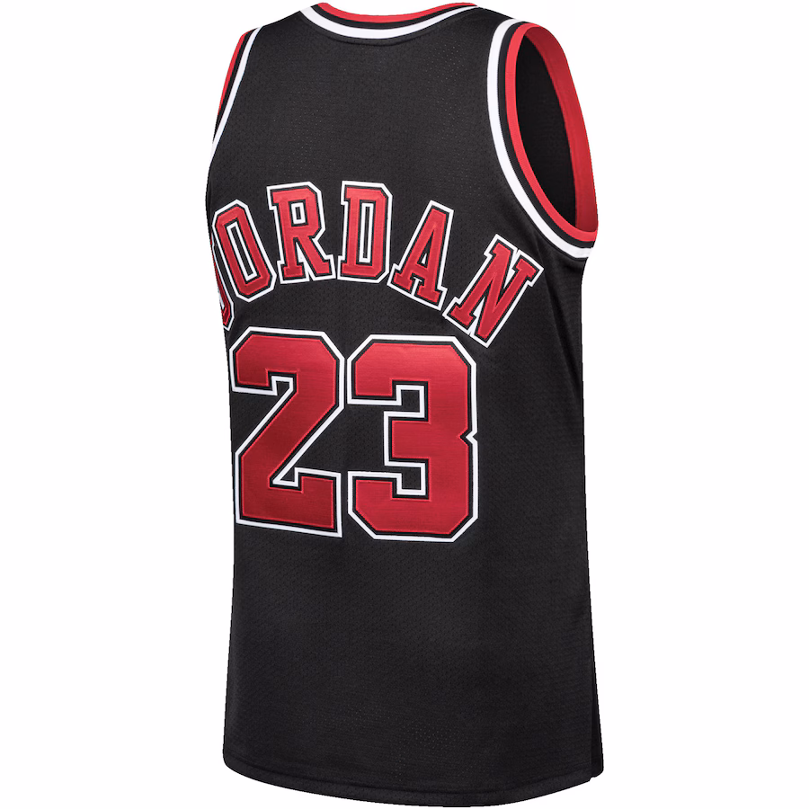 Michael Jordan - Chicago Bulls 97-98 NBA Hardwood Classics Authentic Player Jersey for Men Women - Black - Image 2