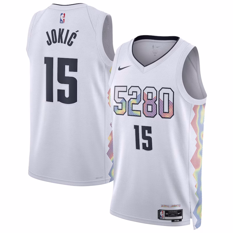 Nikola Jokic - Denver Nuggets 2024 25 City Edition Swingman Player Jersey for Men Women- Nike - White