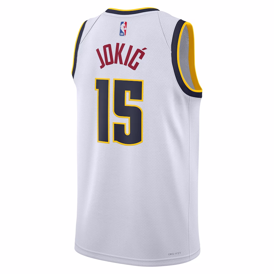 Nikola Jokic - Denver Nuggets Association Edition Swingman Jersey for Men & Women - Nike - White - Image 2