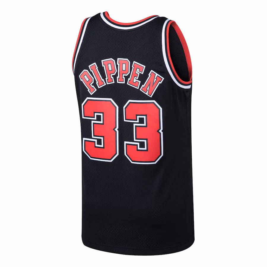 Scottie Pippen - Chicago Bulls 97-98 NBA Hardwood Classics Swingman Jersey for Men Women - Black - Image 3