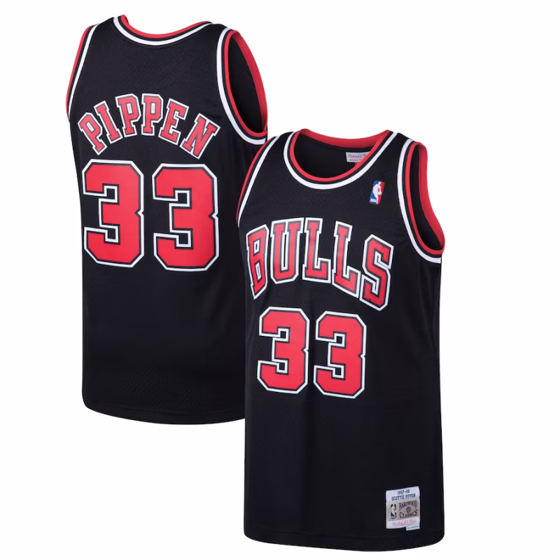 Scottie Pippen - Chicago Bulls 97-98 NBA Hardwood Classics Swingman Jersey for Men Women - Black
