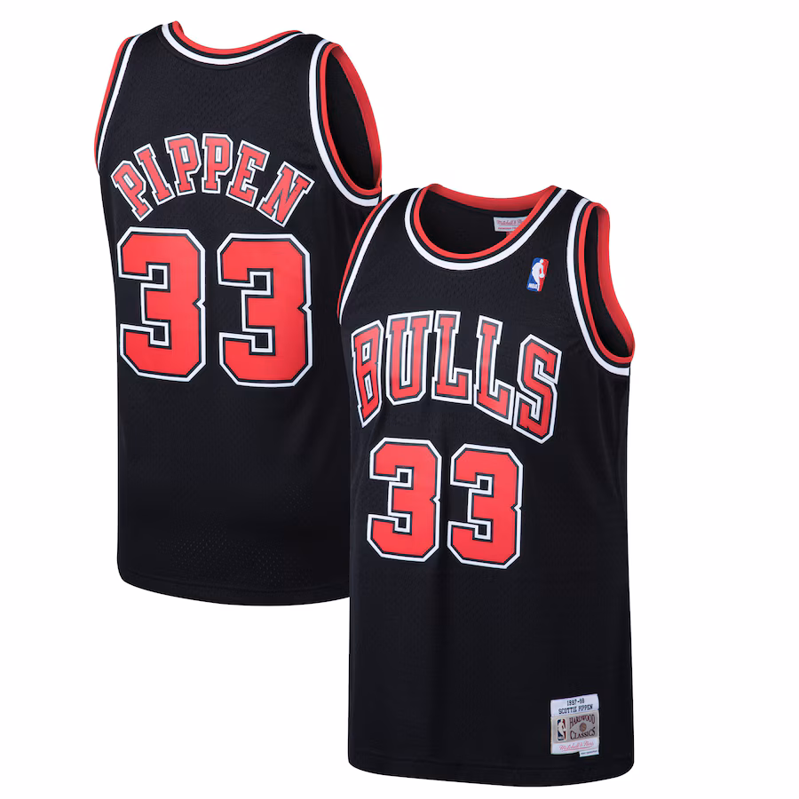 Scottie Pippen - Chicago Bulls 97-98 NBA Hardwood Classics Swingman Jersey for Men Women - Black