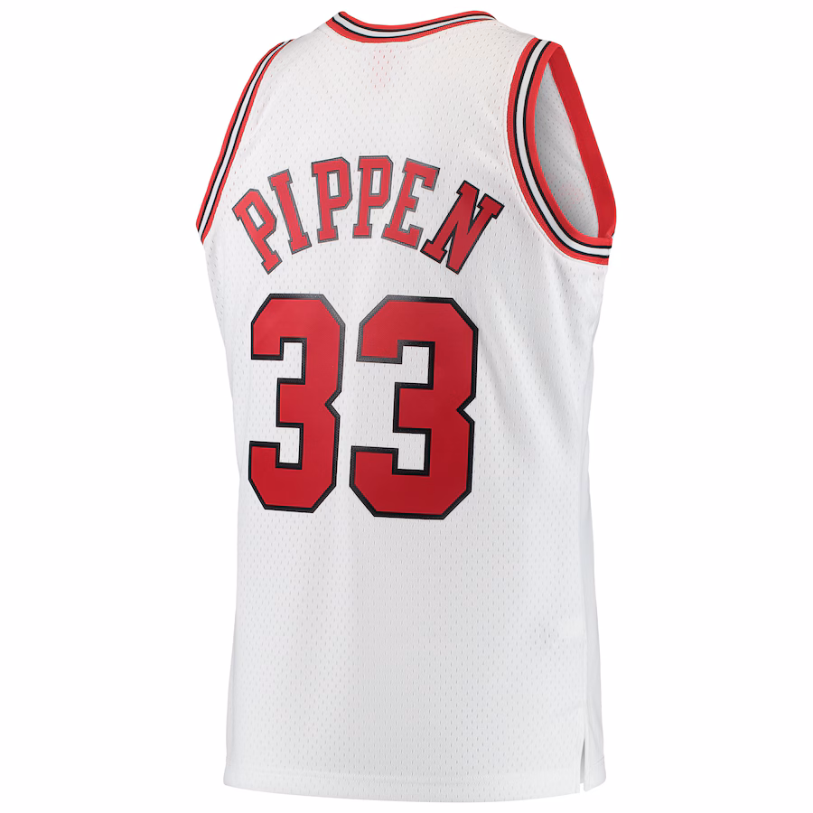 Scottie Pippen - Chicago Bulls Hardwood Classics Swingman Jersey for Men Women - White - Image 3