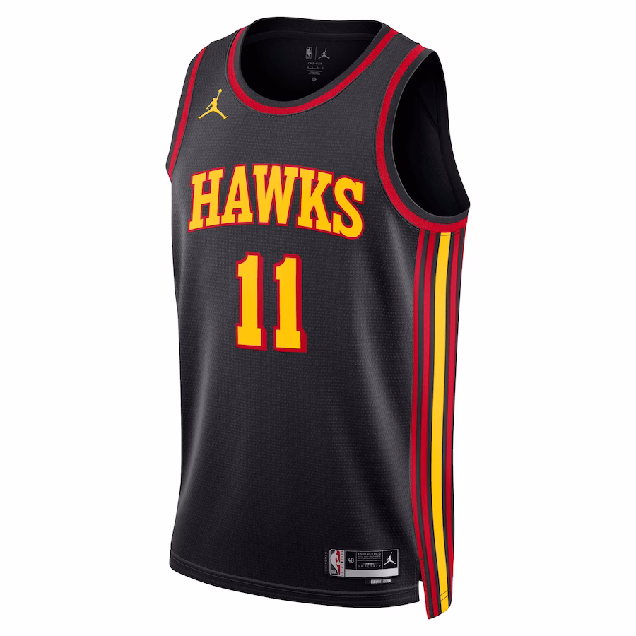 Trae Young - Atlanta Hawks Statement Edition Swingman Jersey for Men & Women - Jordan Brand - Black - Image 2