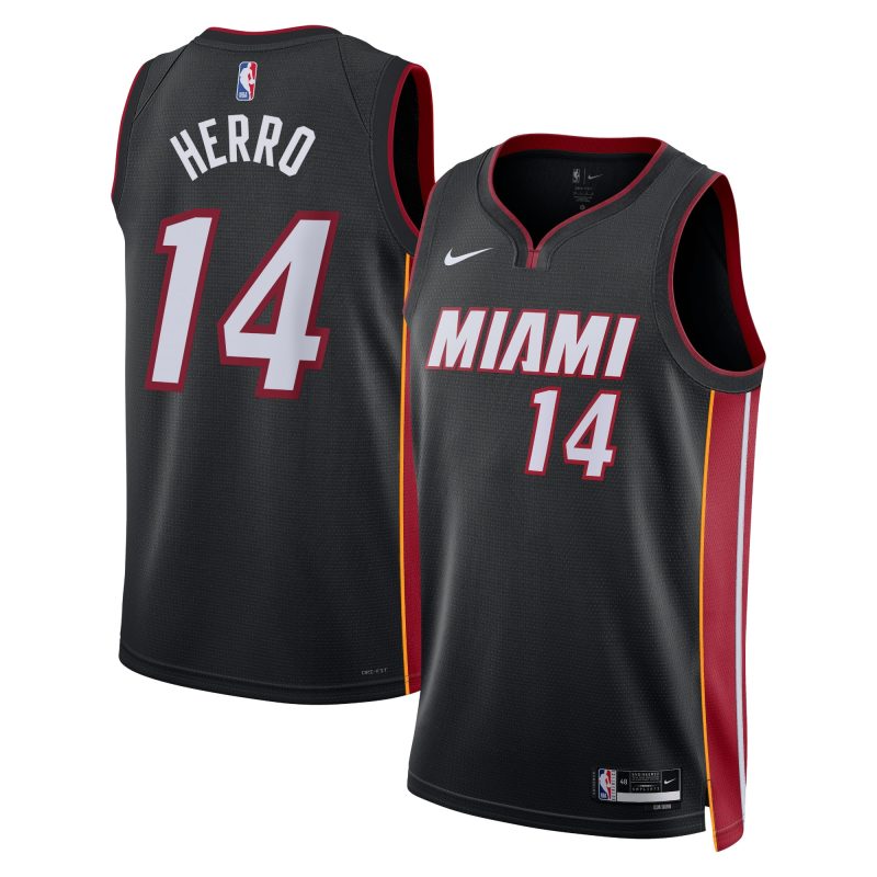 Tyler Herro - Miami Heat Icon Edition Swingman Basketball Jersey for Men Women - Nike - Black
