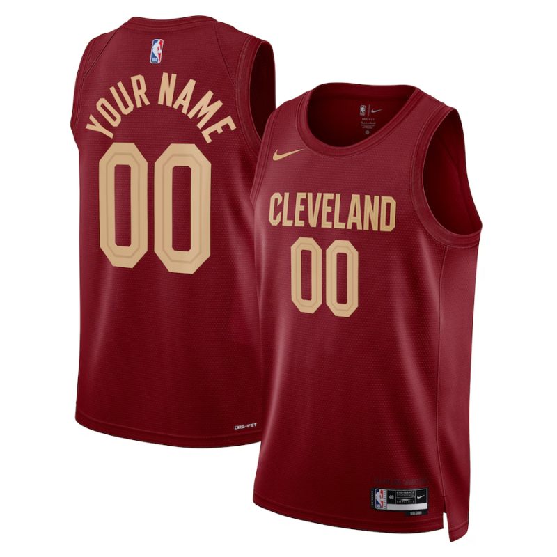 Youth ☆ Cleveland Cavaliers Icon Edition Swingman Jersey - Nike Custom Basketball Jersey for Kids - Burgundy