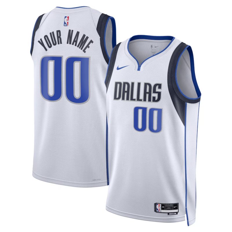 Youth ☆ Dallas Mavericks Association Edition Swingman Jersey - Nike Custom Basketball Jersey for Kids - White