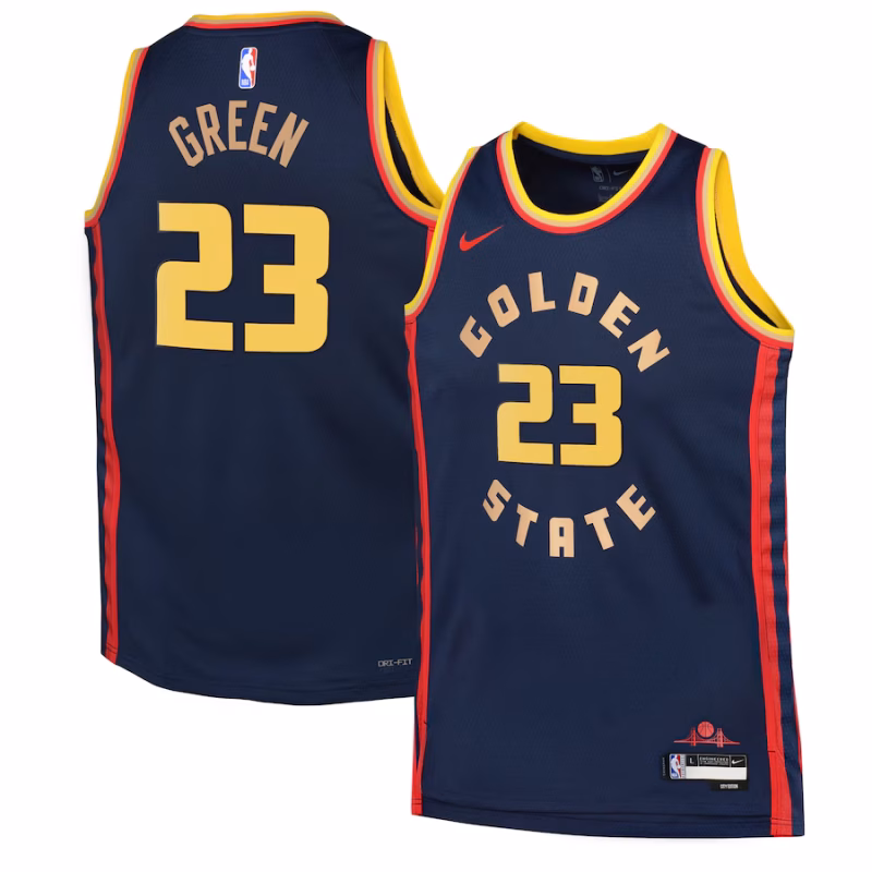 Youth ☆ Draymond Green - Golden State Warriors City Edition Swingman Jersey 2024 - Nike - Navy