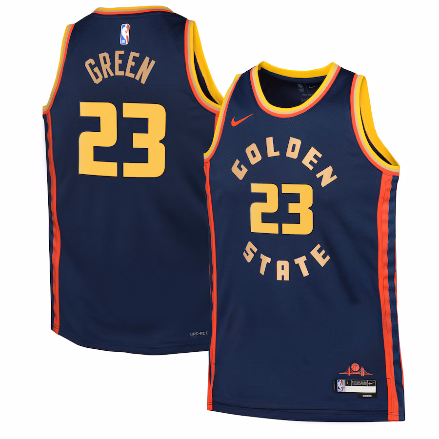 Youth ☆ Draymond Green - Golden State Warriors City Edition Swingman Jersey 2024 - Nike - Navy