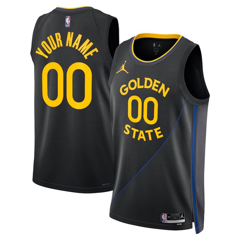 Youth ☆ Golden State Warriors 24-25 NBA Statement Edition Swingman Jersey - Jordan Brand Custom Basketball Jersey for Kids - Black